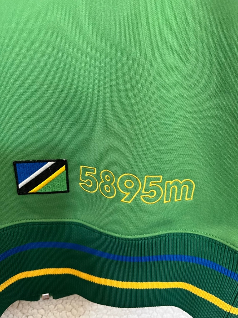 Vintage The North Face Green Kilimanjaro Track Jacket with Yellow Accents - Picture 4 of 11
